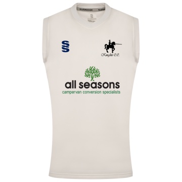 KNIGHTS CC BLAST SLEEVELESS WOMENS SWEATER-Ivory