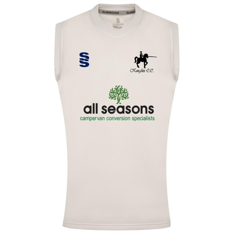 KNIGHTS CC BLAST SLEEVELESS WOMENS SWEATER-Ivory