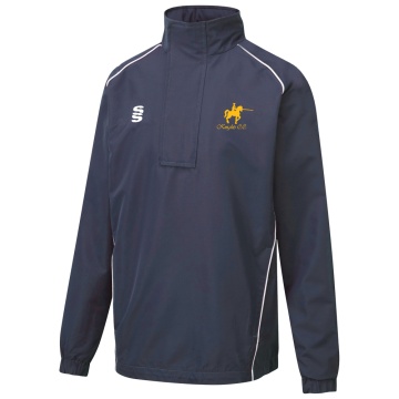 KNIGHTS CC Dual Curve 1/4 Zip Rain Jacket : Navy