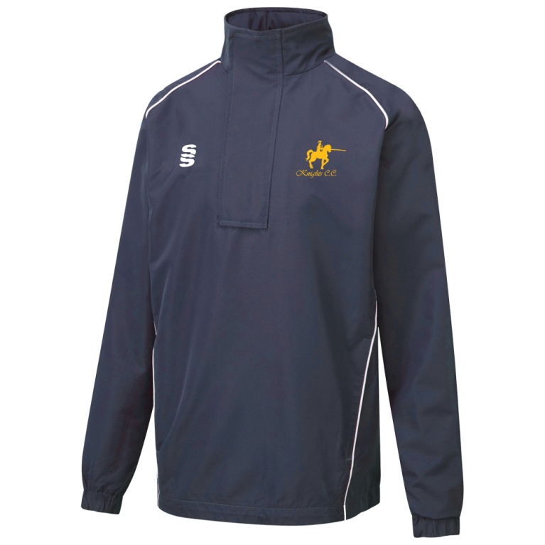 KNIGHTS CC Dual Curve 1/4 Zip Rain Jacket : Navy