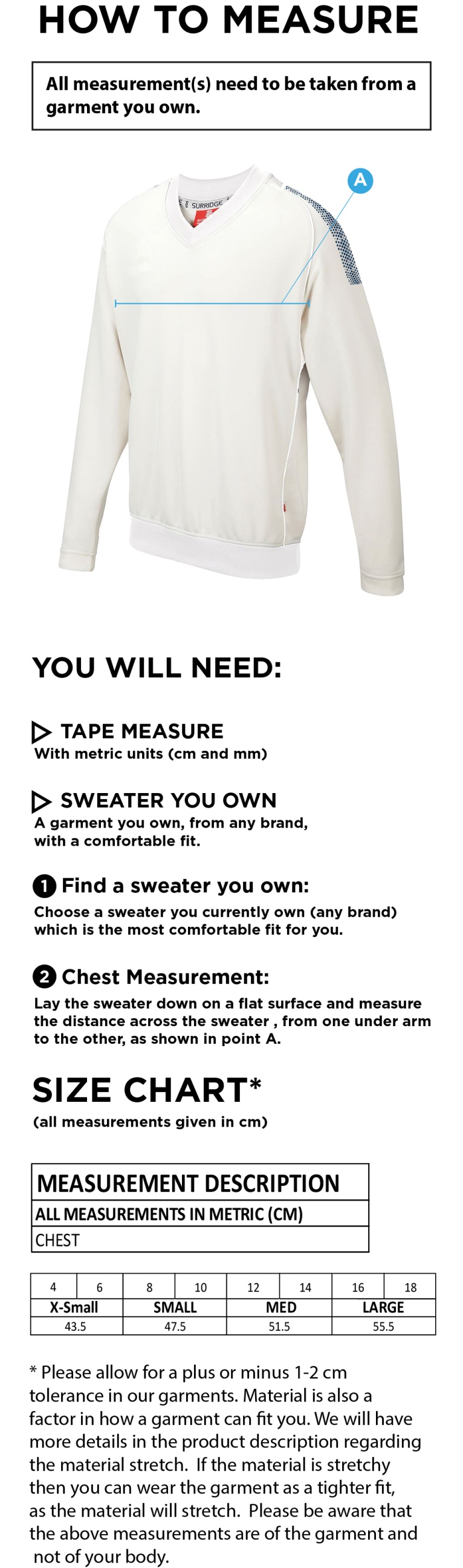 knights cc BLAST LONG SLEEVE WOMEN'S SWEATER - Ivory - Size Guide
