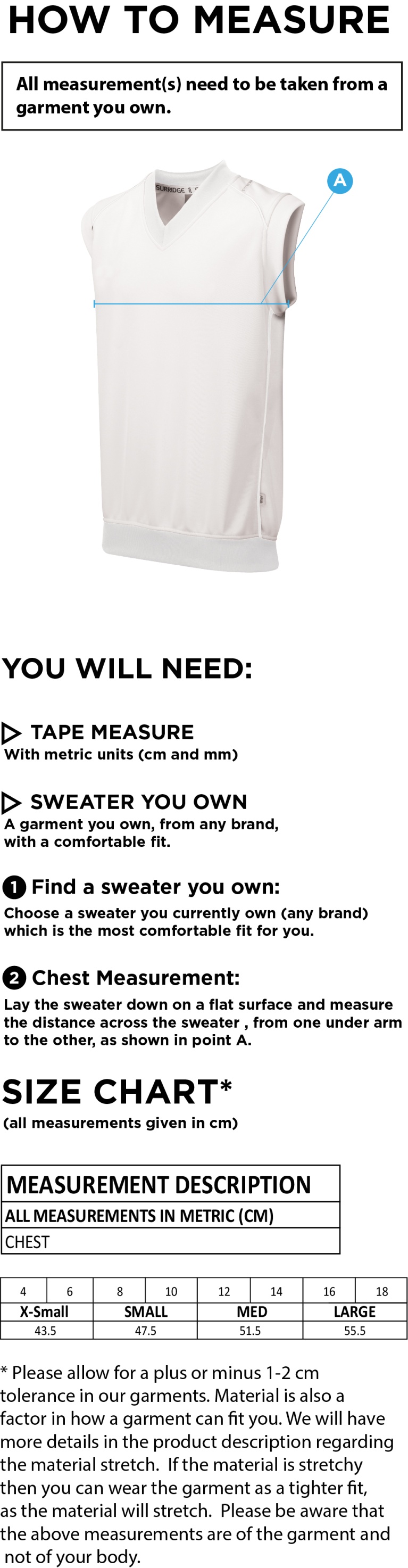 KNIGHTS CC BLAST SLEEVELESS WOMENS SWEATER-Ivory - Size Guide