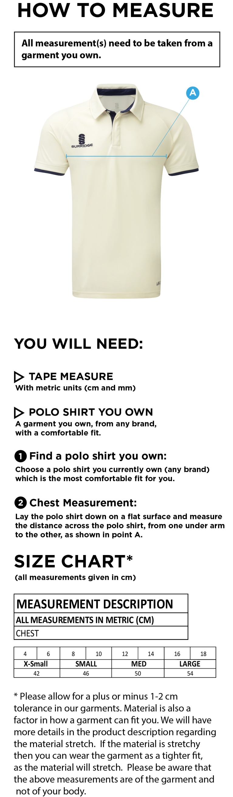 KNIGHTS CC Dual Cricket Shirt Short Sleeve Womens - Size Guide